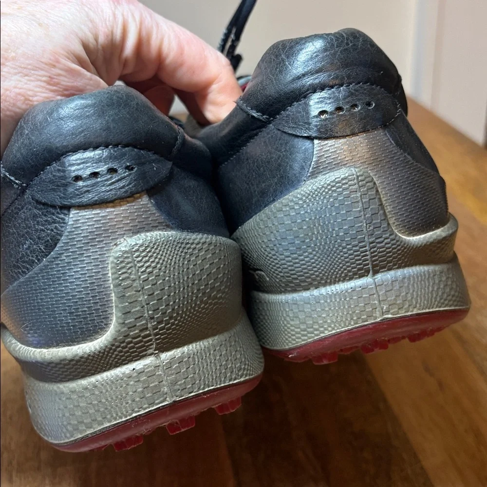 Ecco Black Leather Sneakers Size 45